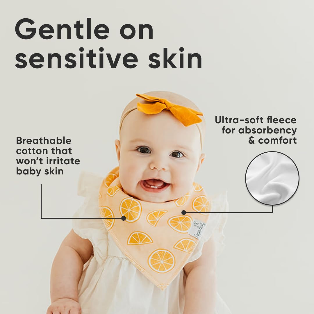 Copper Pearl 4-pack gift set Clementine offers stylish bibs ideal for gifting and outfits.