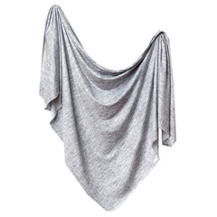 Copper Pearl Asher swaddle blanket close-up shows soft knit texture for newborn comfort.