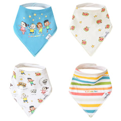 Copper Pearl Baby Bandana Bibs — front view, stylish, absorbent protection for teething drool.