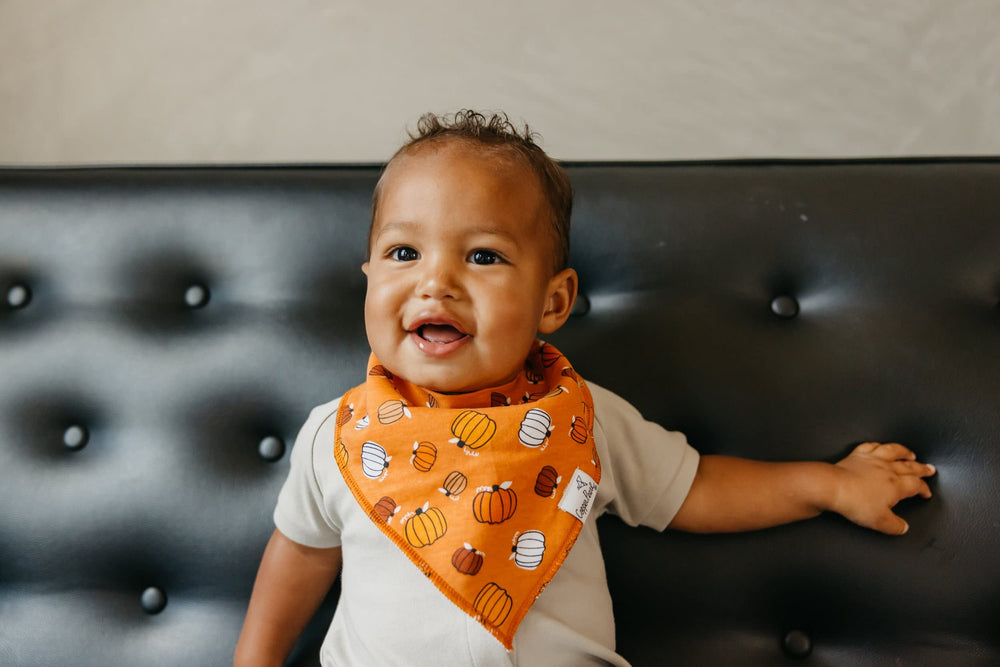 Copper Pearl bandana bib soft cotton comfort for teething days