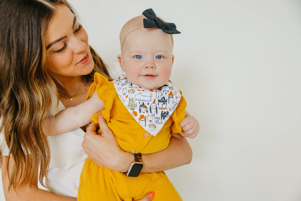 Copper Pearl bibs machine washable for busy family life