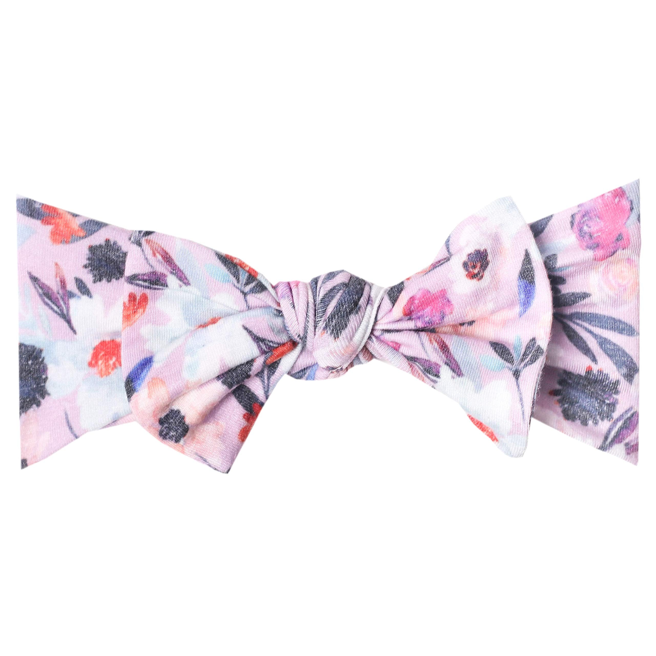 Copper Pearl premium soft headband bow with gentle stretch for baby comfort.