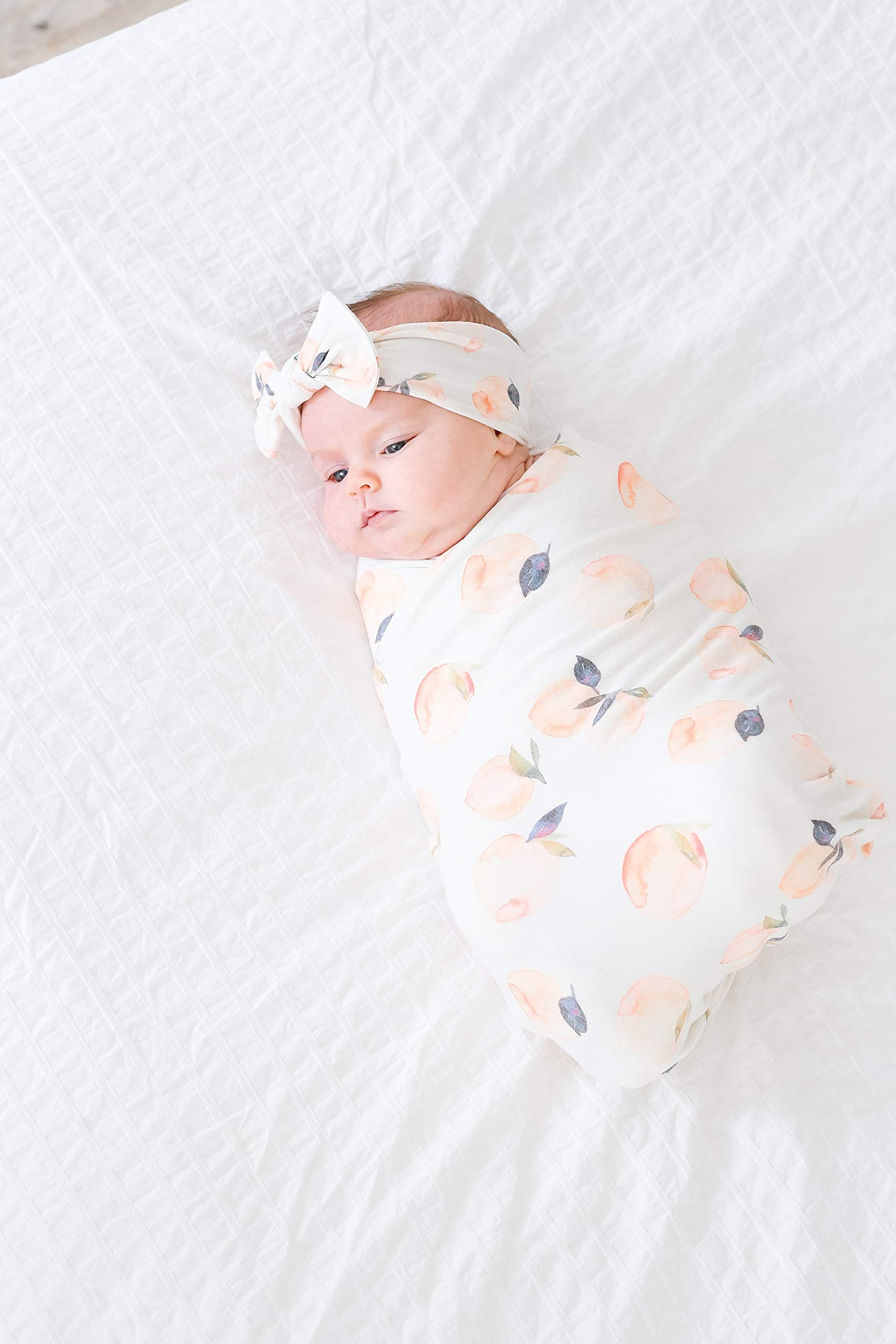 Copper Pearl baby bows soft breathable material keeps heads comfortable all day