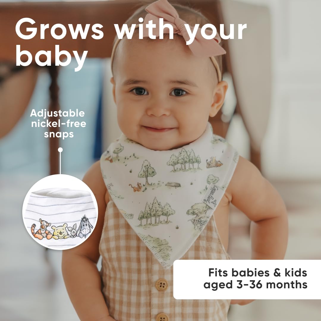 Copper Pearl bandana bib gift set packaging emphasizes thoughtful baby shower present