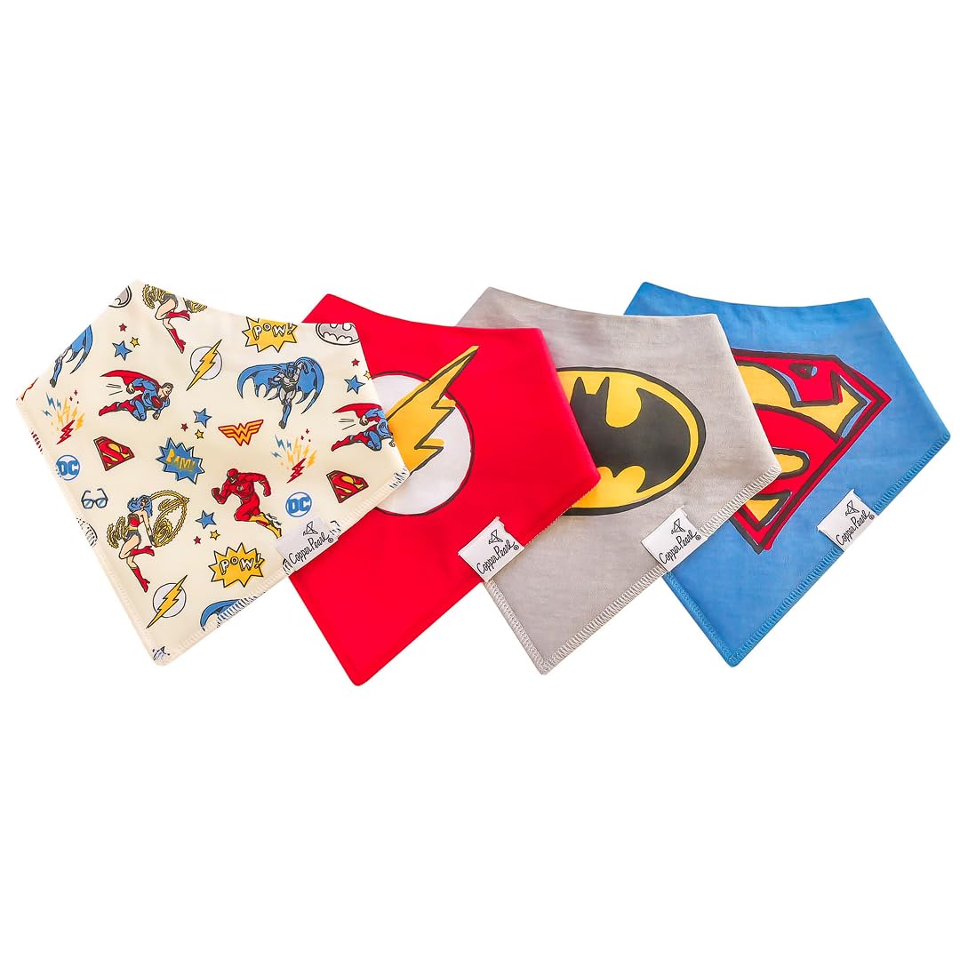 Copper Pearl bandana bibs front view provide stylish drool protection for busy babies.