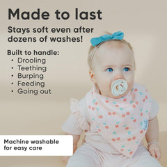 Copper Pearl adjustable snaps demonstrate customizable fit from newborn to toddler.