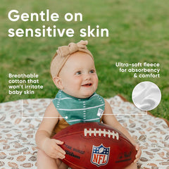Copper Pearl Blitz bib stitching durability with water-resistant lining keeps messes contained.