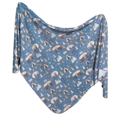Copper Pearl Bridger swaddle blanket soft-knit texture for cozy newborn swaddling.