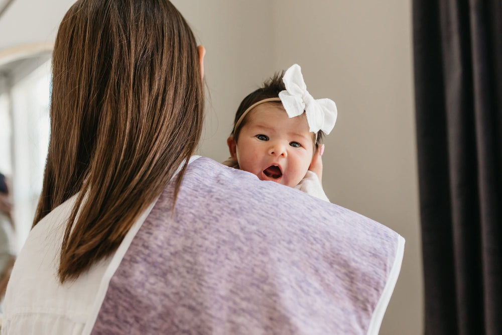 Copper Pearl burp cloth makes a thoughtful baby shower gift