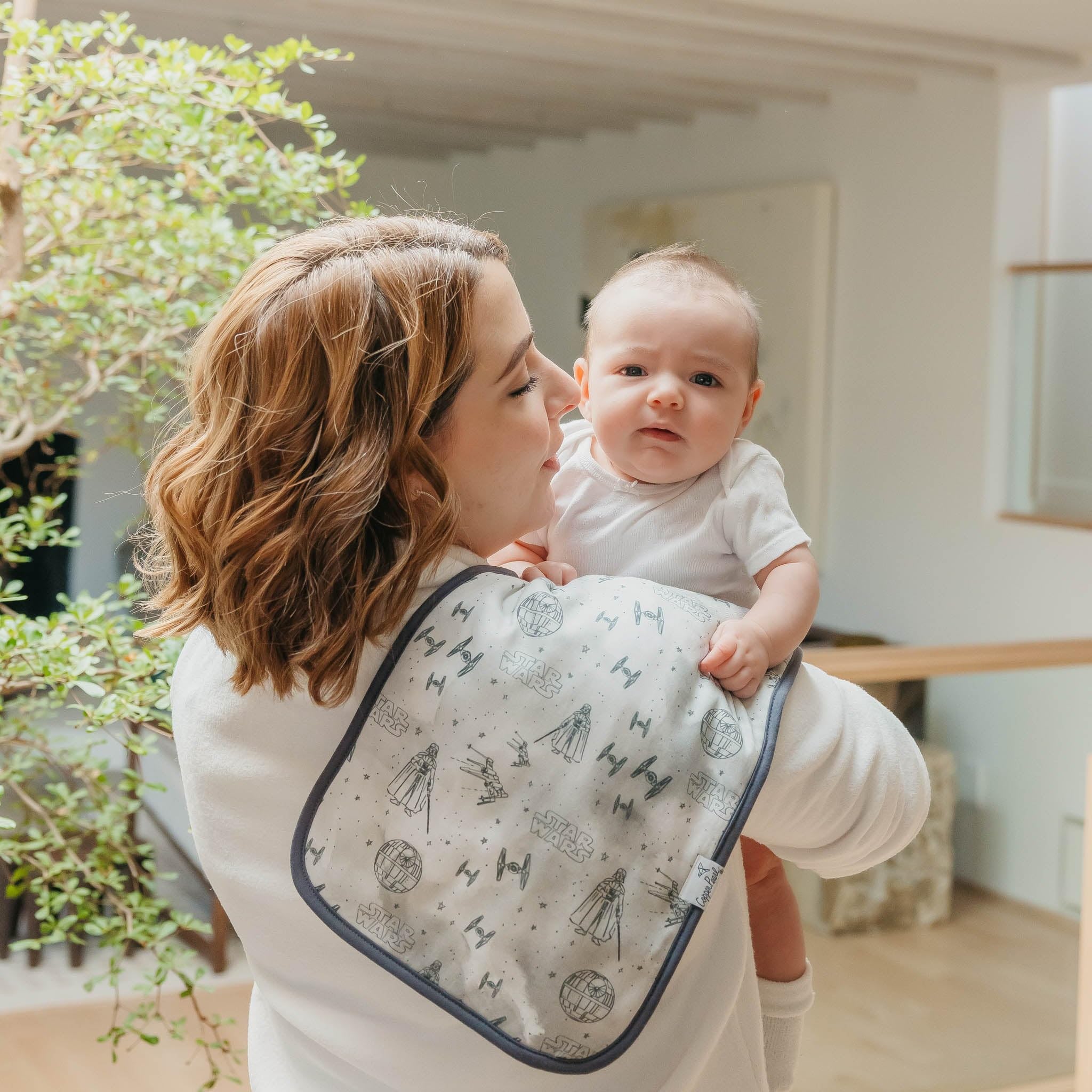 Copper Pearl prints elevate baby outfits and nursery aesthetics.