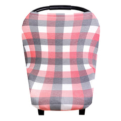 Copper Pearl car seat cover on seat provides reusable protection and comfort.