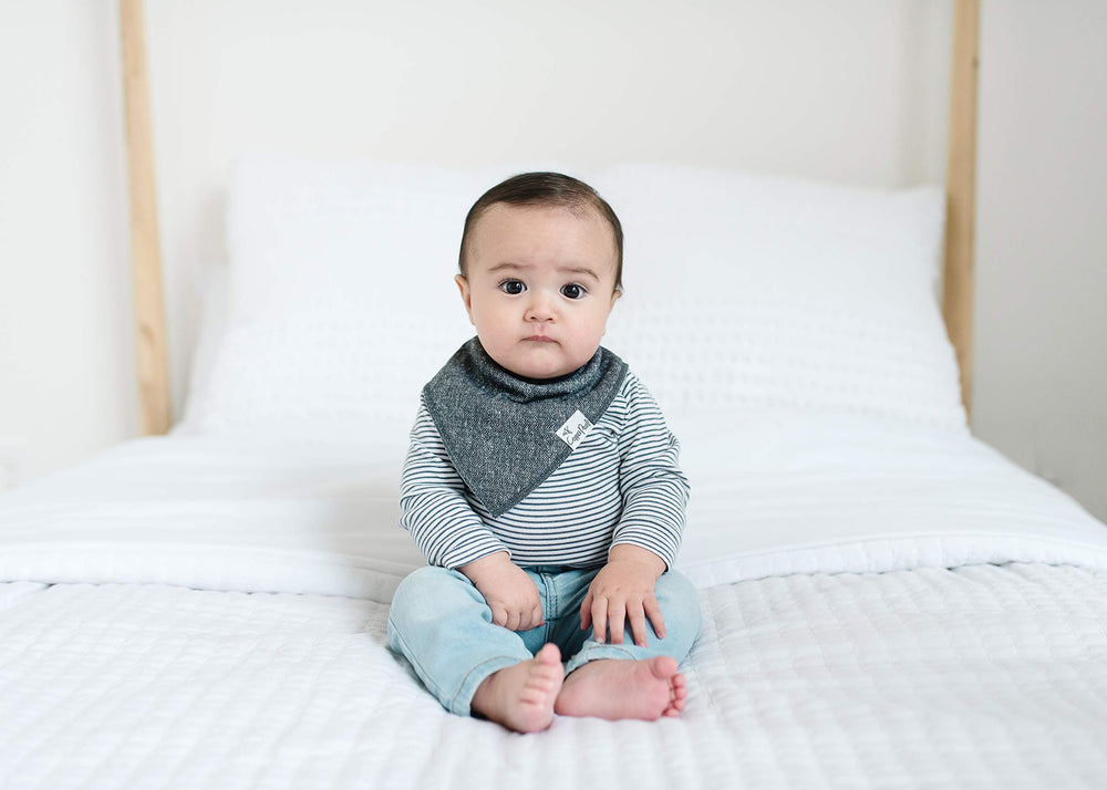 Copper Pearl Citrus Bibs durable stitching withstands repeated washes for long-term use