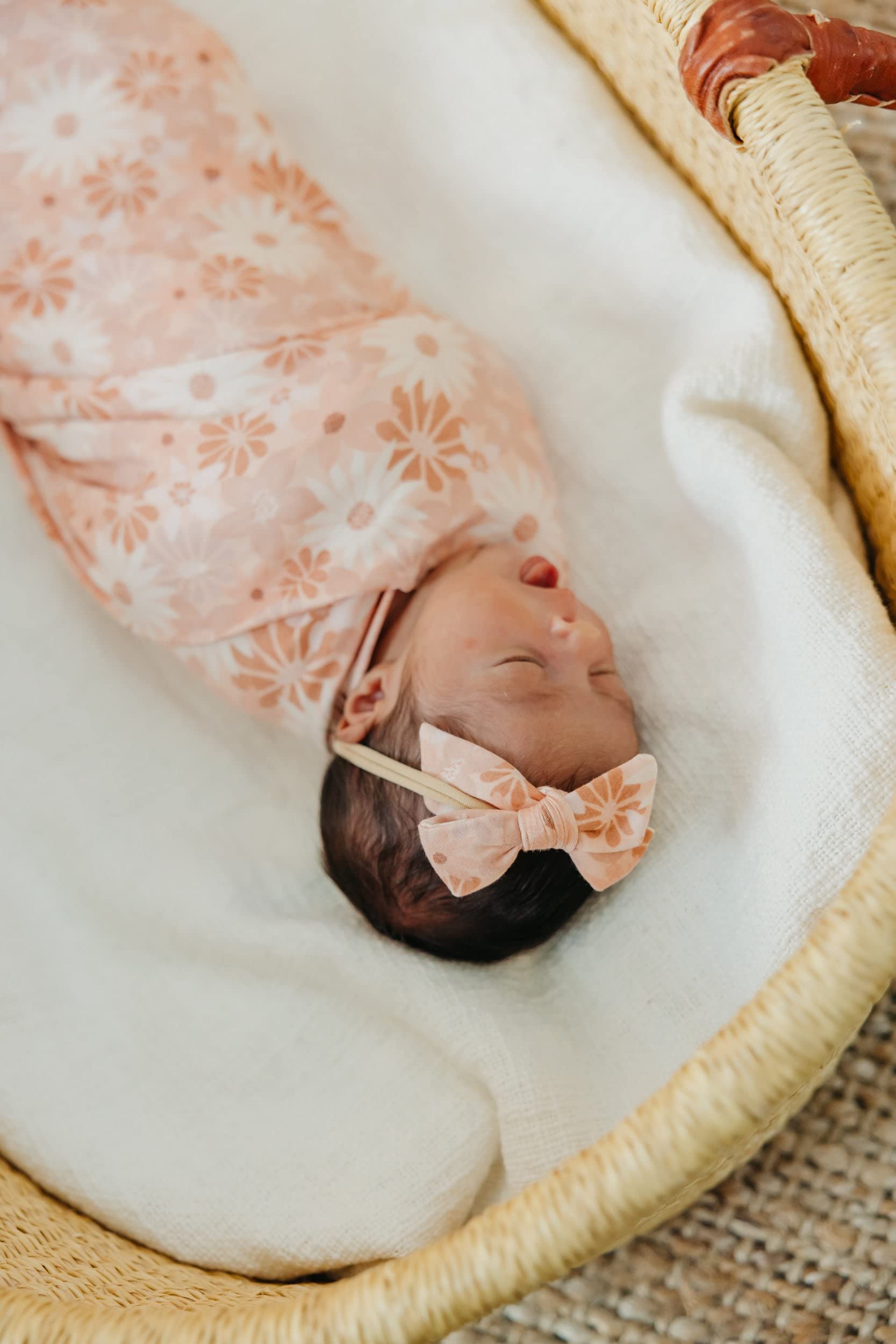Copper Pearl Classic Baby Bow Penny—gift-ready accessory perfect for baby showers.