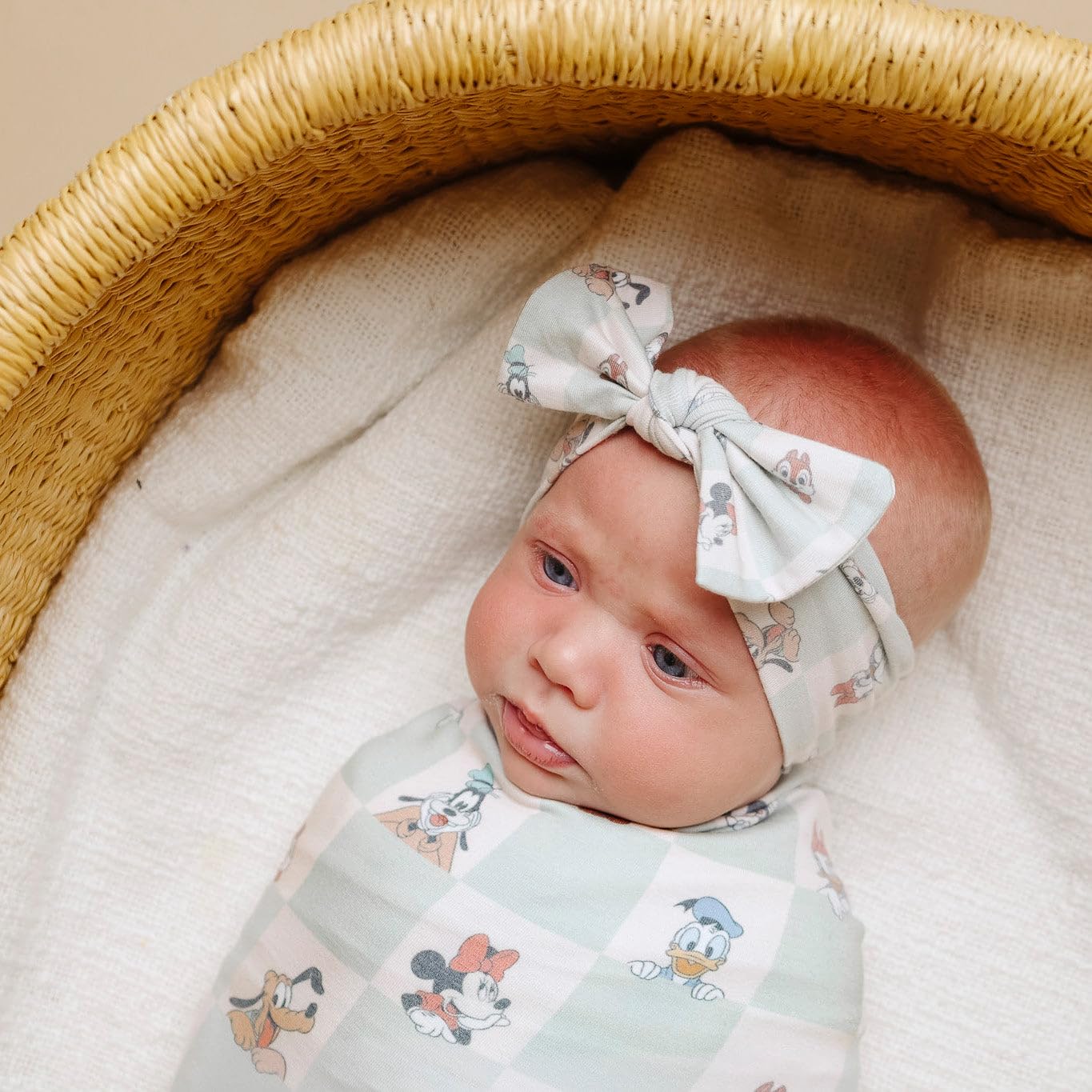 Copper Pearl bow headband design coordinating with other Copper Pearl outfits