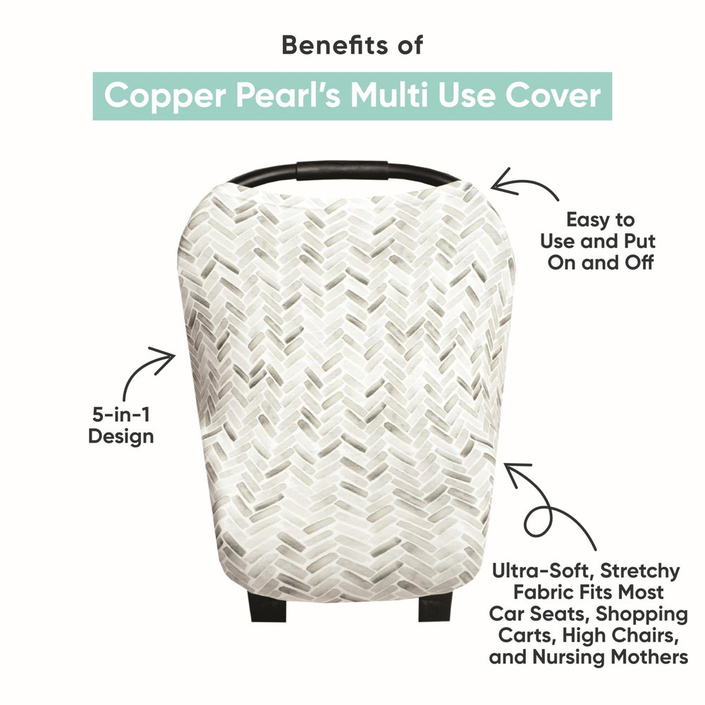 Copper Pearl denim nursing cover—styled privacy and airflow for easy feeding