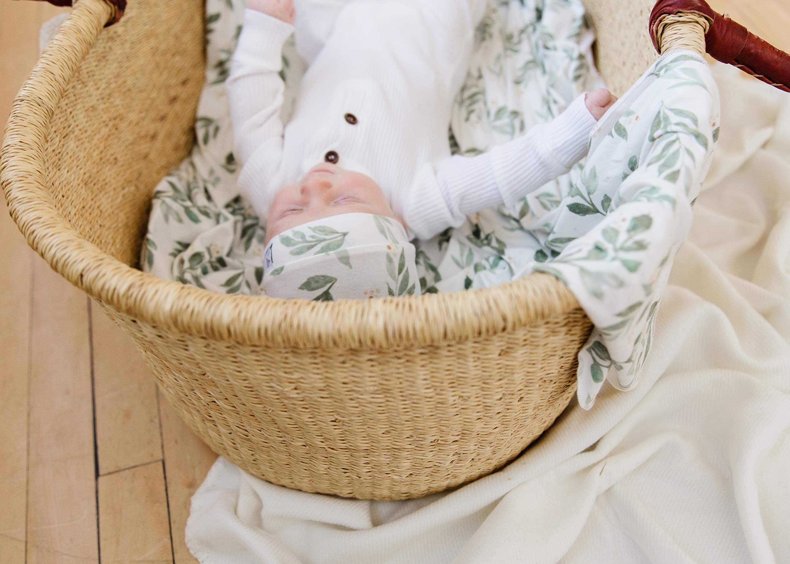 Copper Pearl Fern swaddle blanket gift-ready box appeals to new moms.