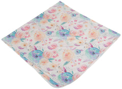 Copper Pearl Floral Bloom swaddle knit texture highlights premium fabric blend softness.