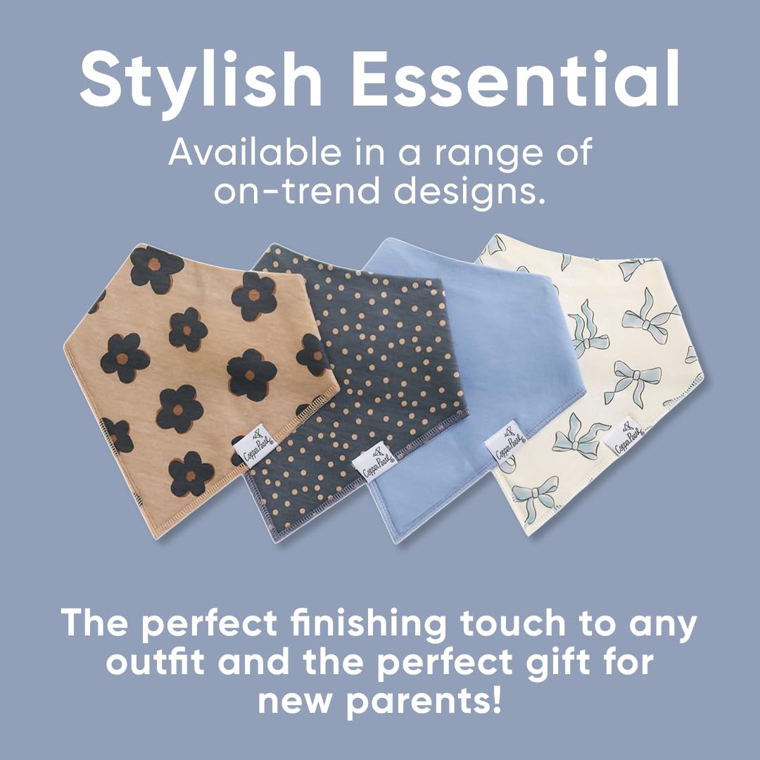Copper Pearl Gemma tan gift-set packaging; ideal baby shower gift for style-conscious parents.