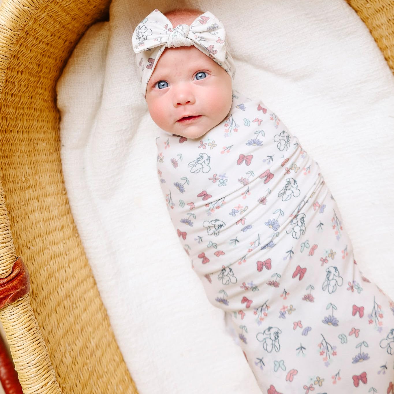 Copper Pearl gift-ready packaging headband perfect shower gift for new parents.