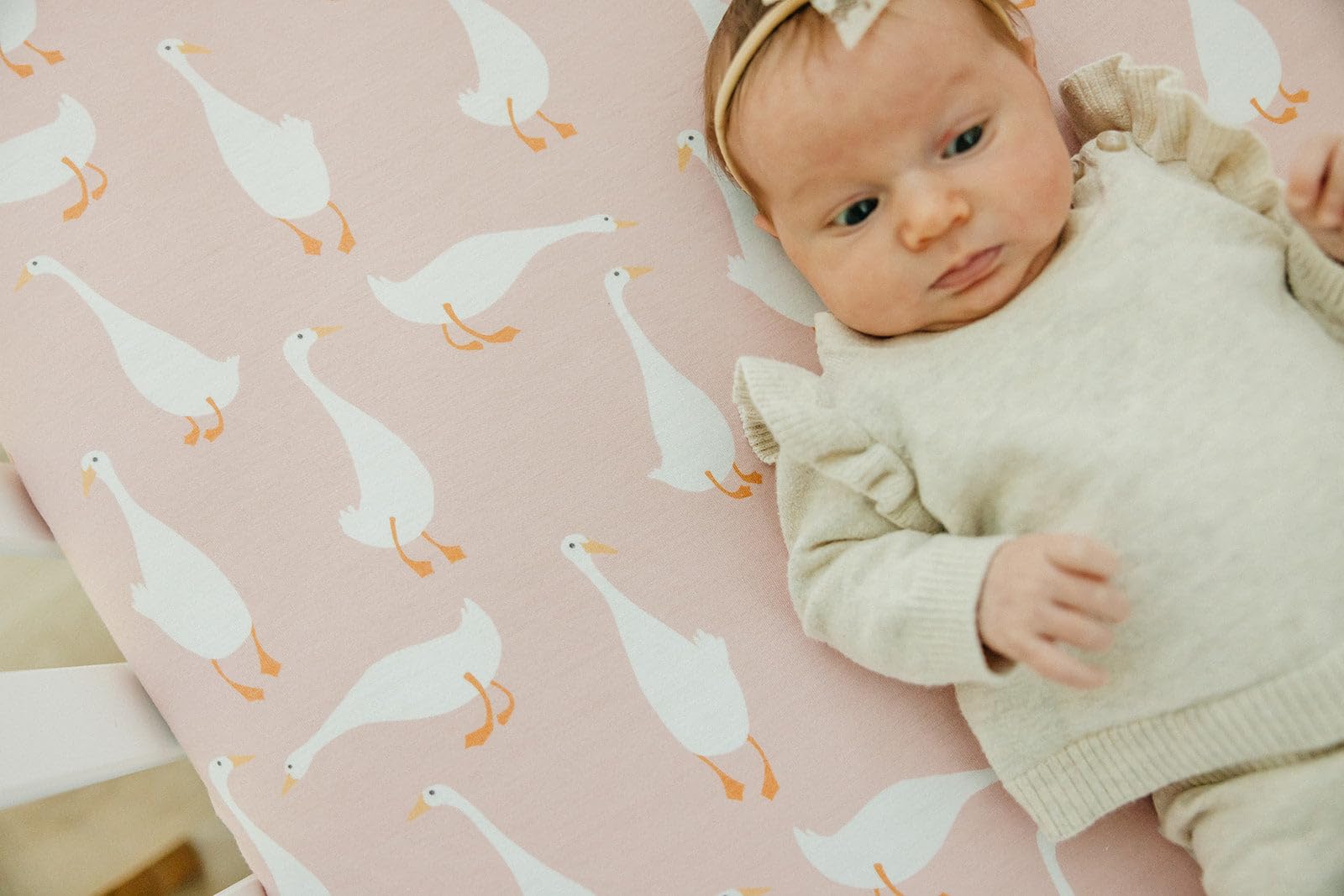 Copper Pearl Goosie baby shower gift packaging makes gifting easy.