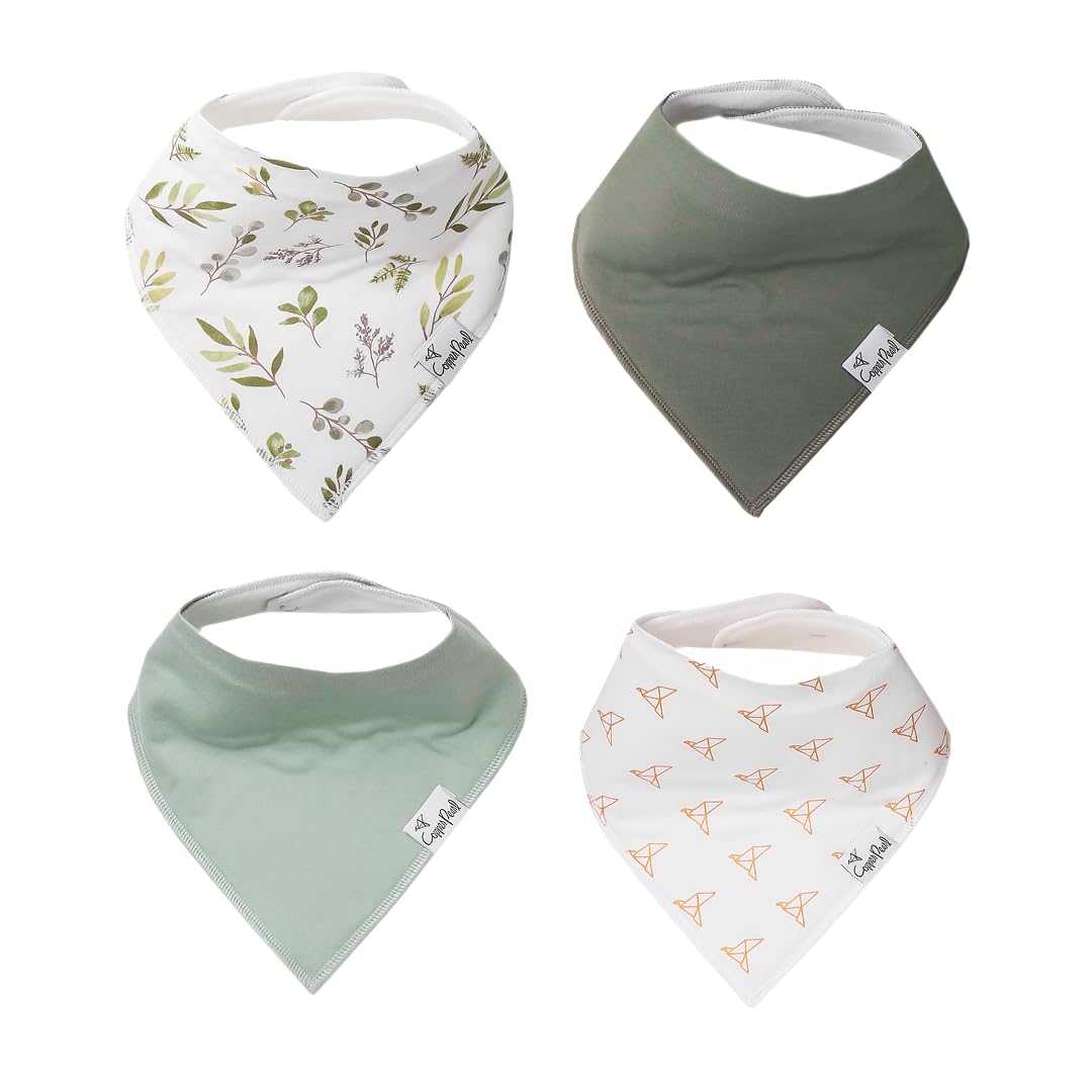 Copper Pearl Haven bib-packaging shows four bibs in a gift-ready pack.