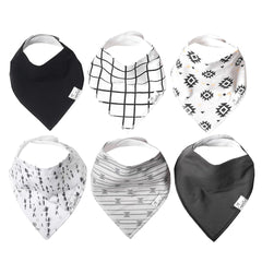 Copper Pearl Hawk Set bibs in soft cotton for comfortable drool protection