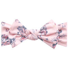 Copper Pearl Minnie Mouse headband with bow for newborns, stylish everyday wear.