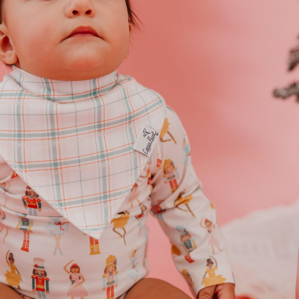 Copper Pearl Juliet Bandana Bib Set four-bib gift pack highlights versatile baby essentials.