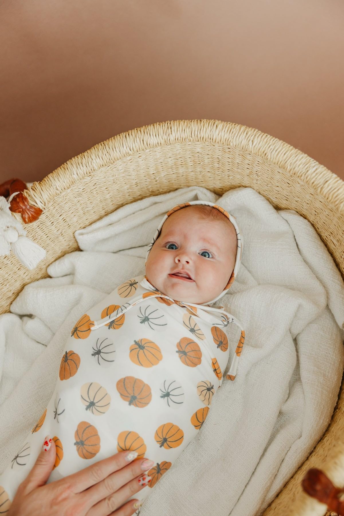 Copper Pearl Karver swaddle easy-care machine-washable to stay soft