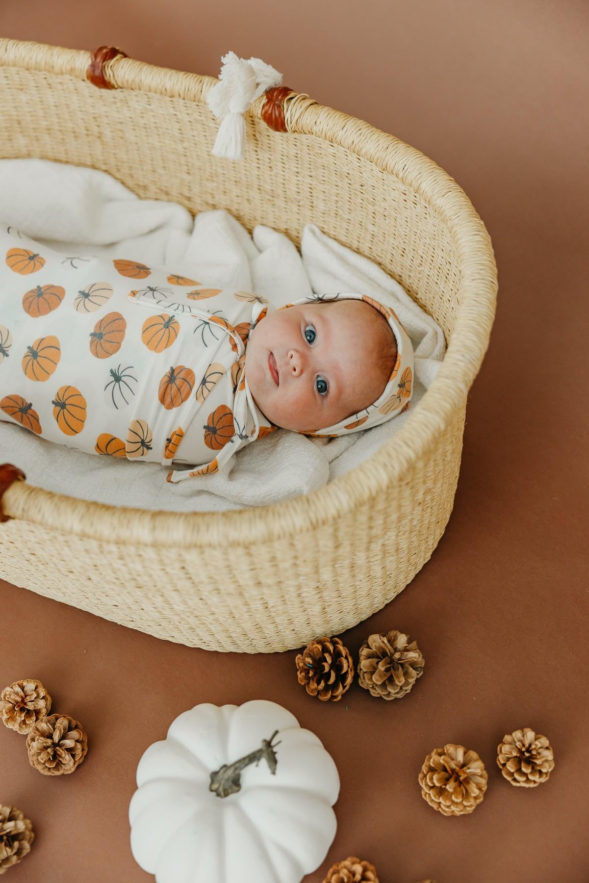 Copper Pearl Karver swaddle stylish-prints to coordinate with outfits