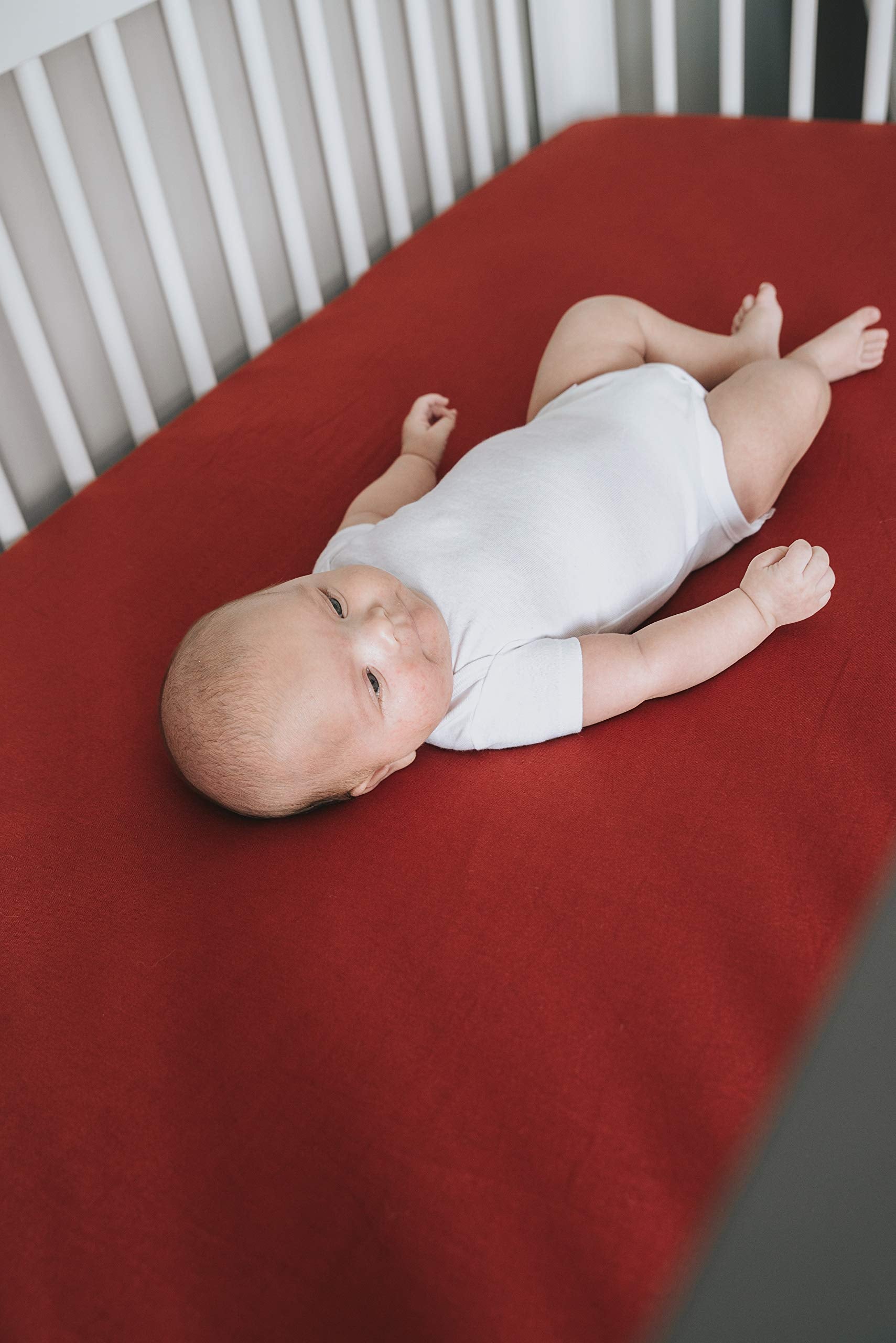 Copper Pearl knit fabric provides breathable, lightweight comfort for baby nights