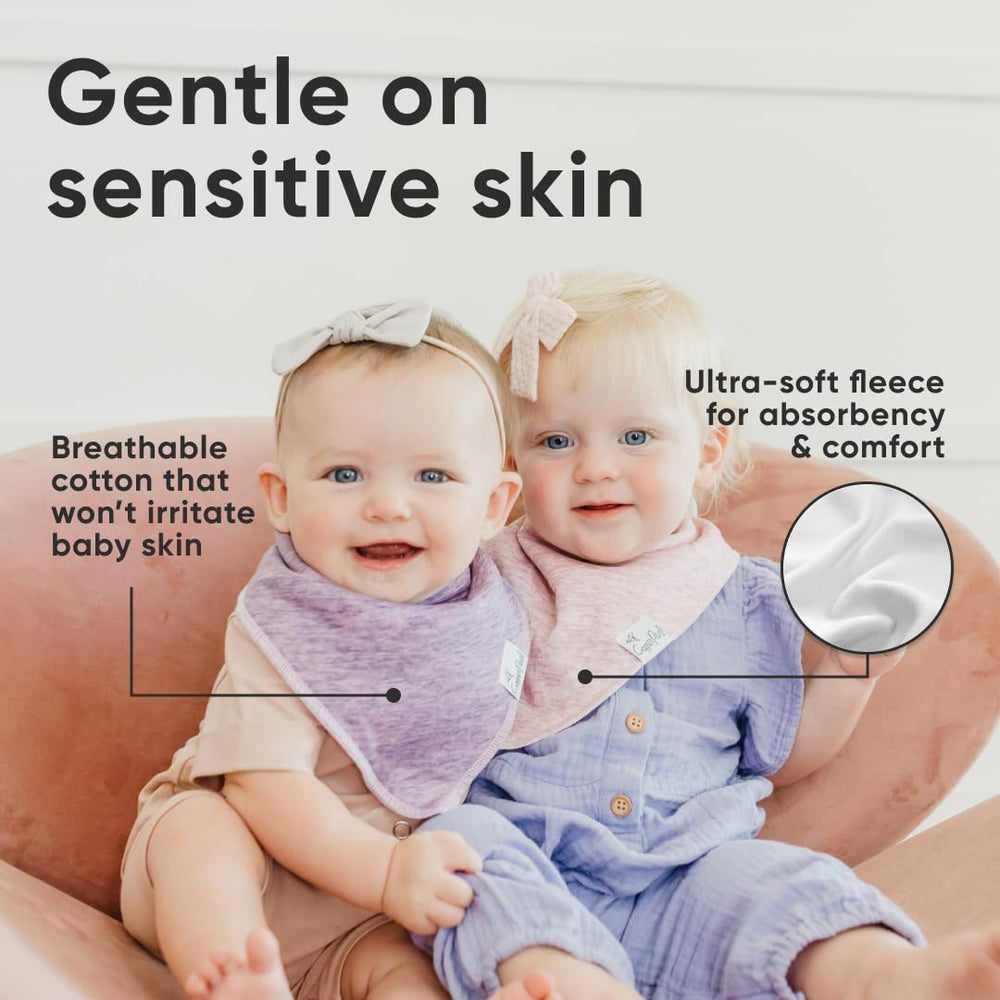 Copper Pearl Lacie secure snaps prevent irritation on delicate baby skin