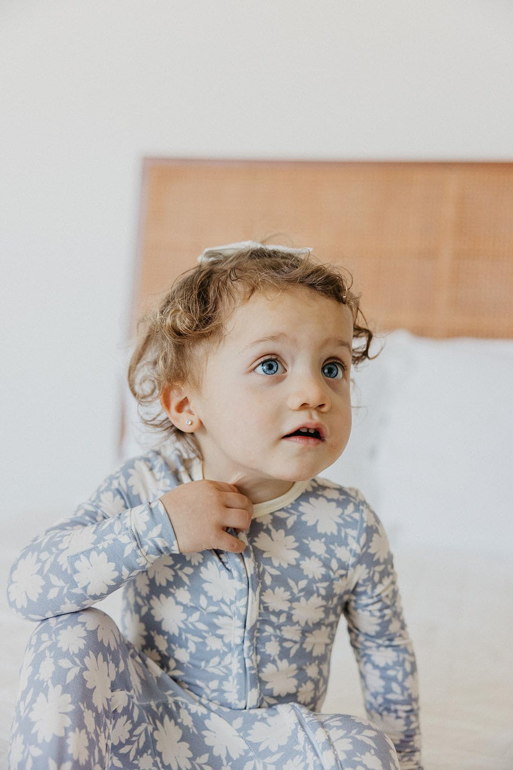 Copper Pearl Lacie stylish prints offer fashionable baby pajamas options.