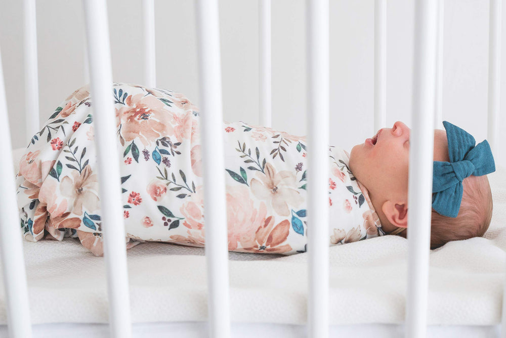 Copper Pearl Large Knit Swaddle Autumn gift-ready packaging signals premium gift option.