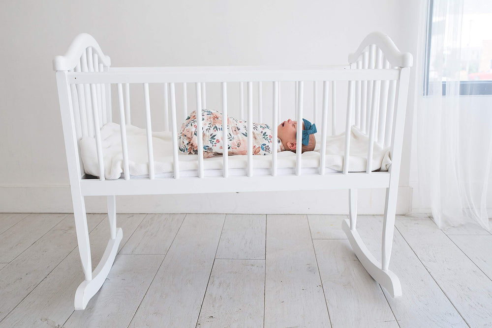 Copper Pearl Large Knit Swaddle Autumn lightweight breathable weave for nap-time comfort.