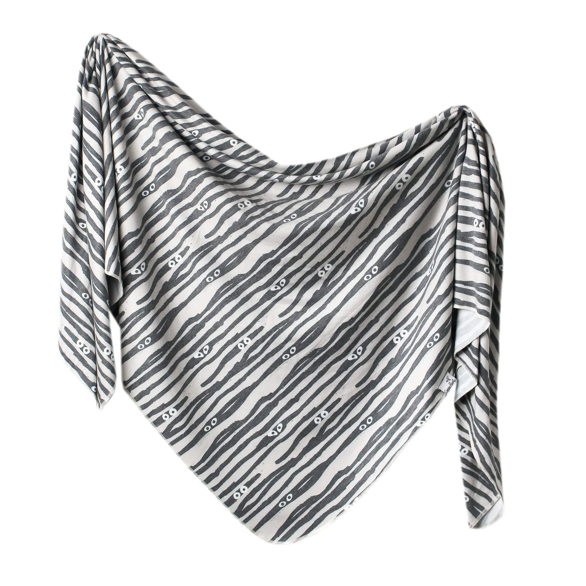 Copper Pearl large premium knit swaddle blanket folded for cozy swaddling and newborn comfort.
