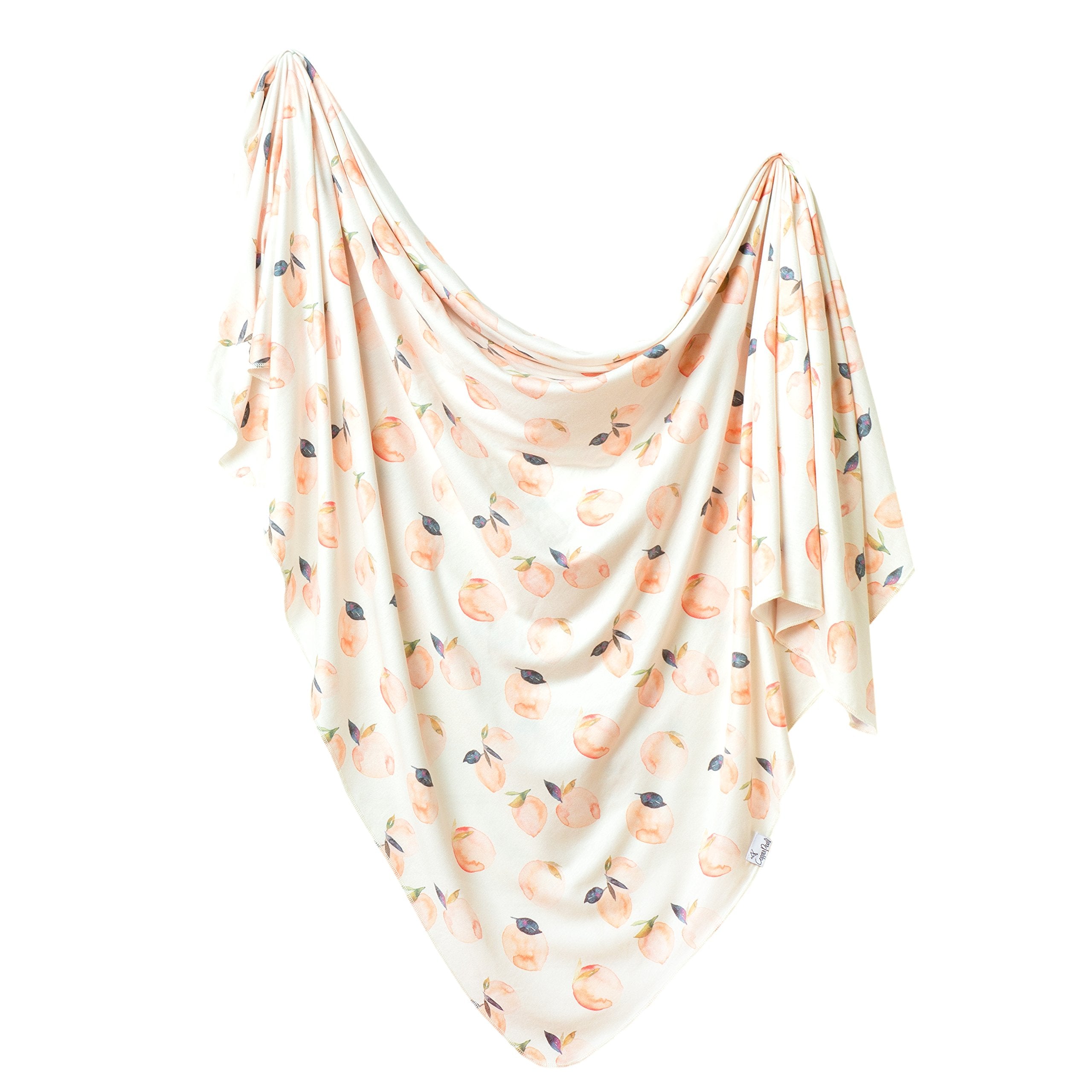 Copper Pearl Large Premium Knit Swaddle Caroline folded, showcasing generous size for swaddling and lounging.