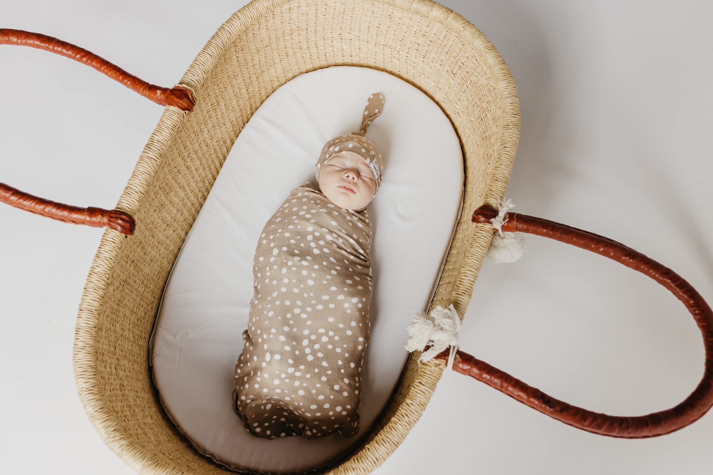 Copper Pearl swaddle fawn toddler-use design grows with baby through years.