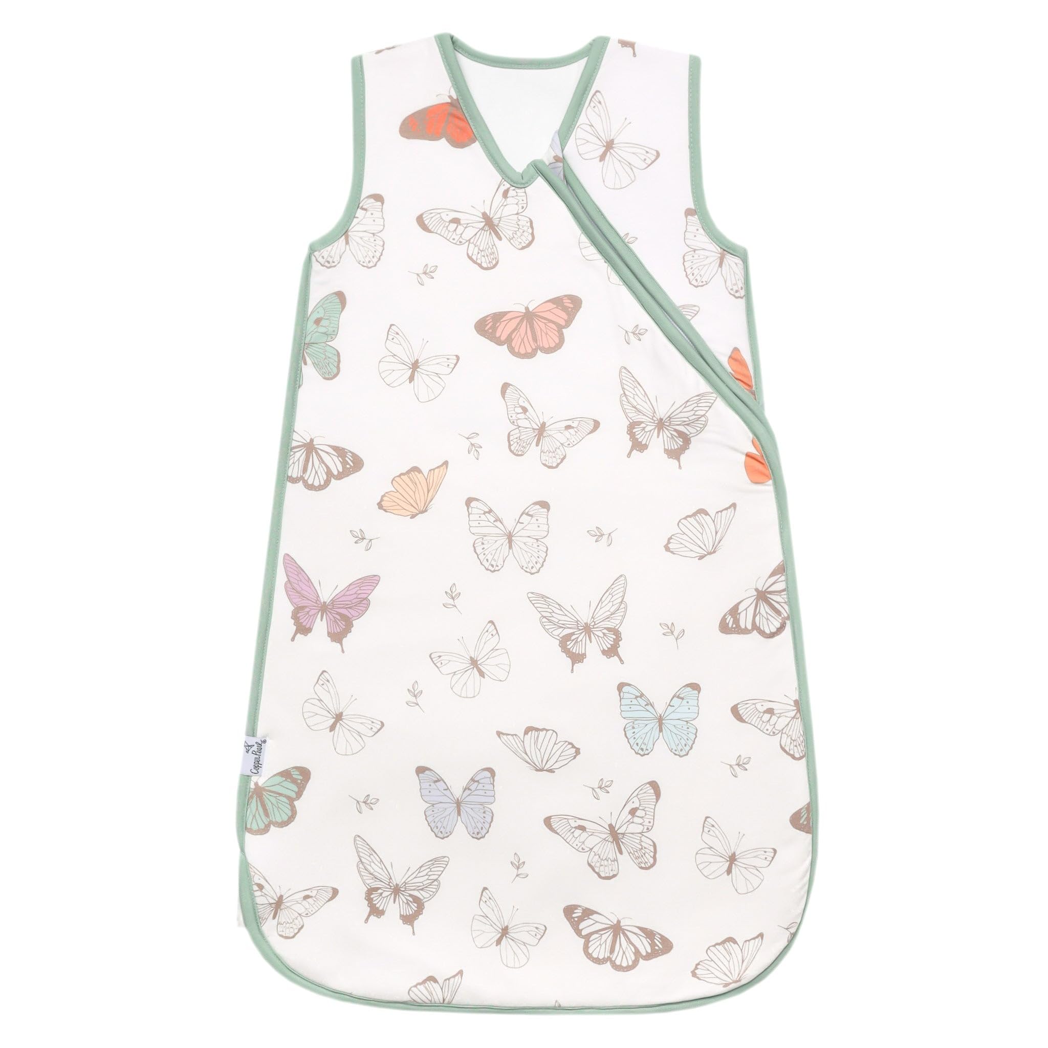 Copper Pearl Luna sleep bag knit fabric texture shows three-layer softness