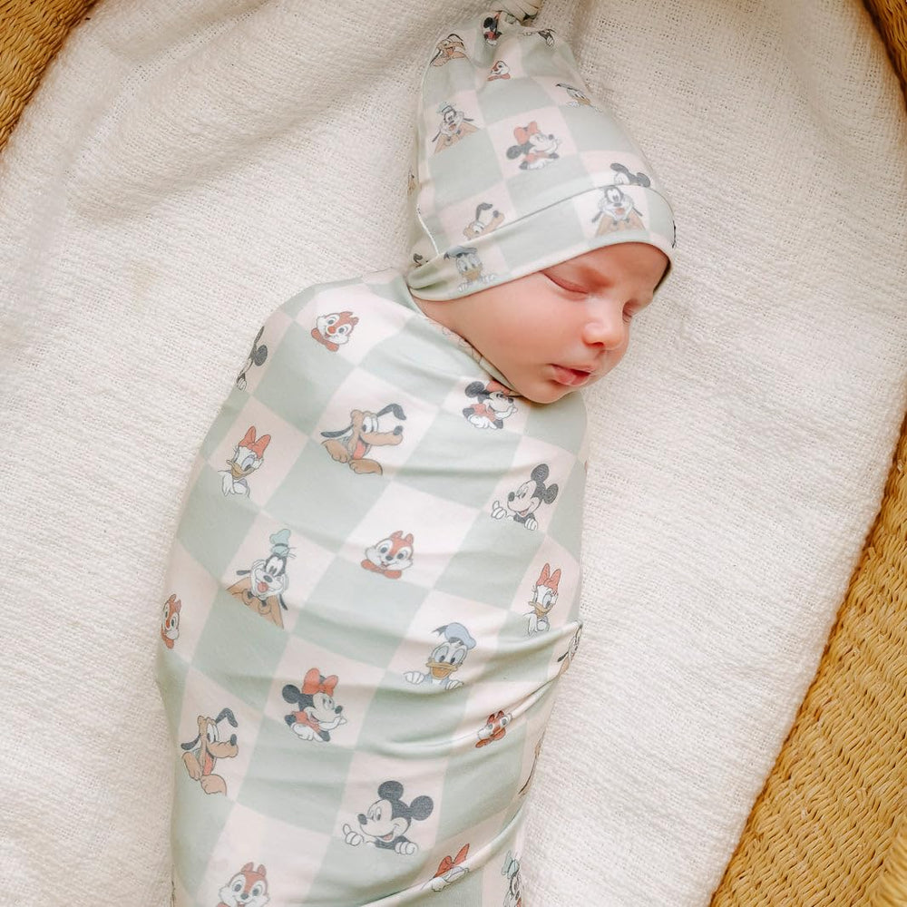 Copper Pearl swaddle fabric closeup—premium polyester–rayon blend for softness and durability