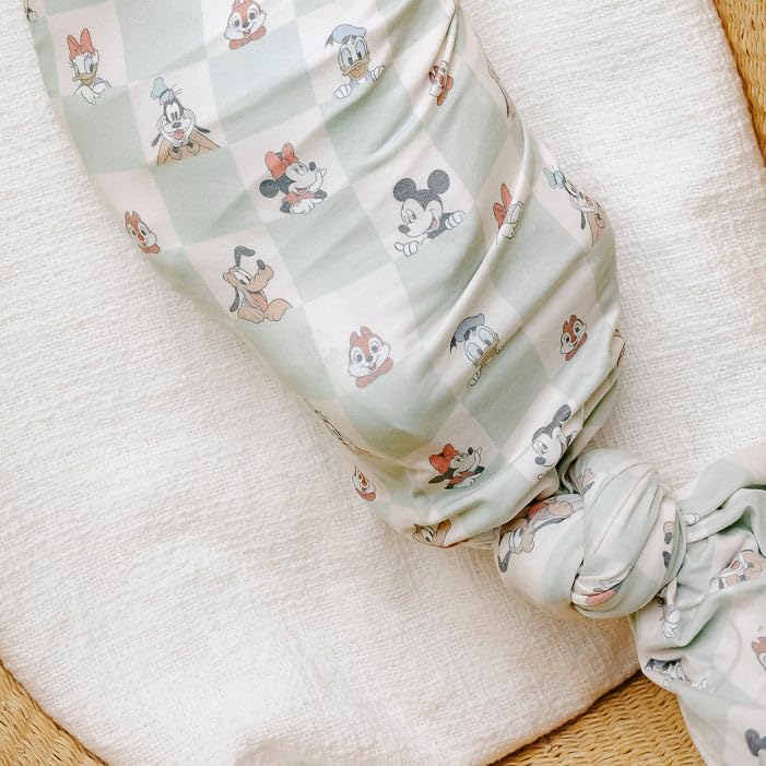 Copper Pearl Mickey Mouse & Friends swaddle size 46x46—grows with baby through toddler years