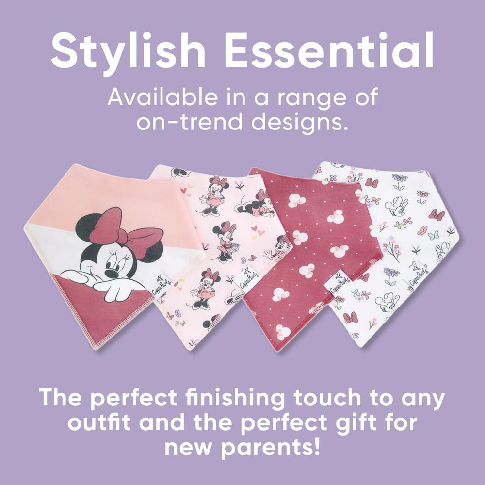 Copper Pearl Minnie Mouse bandana bib fashion-forward design elevates everyday outfits