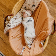 Copper Pearl Montana swaddle design with modern pattern for stylish nursery