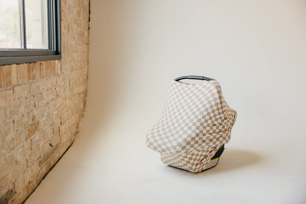 Copper Pearl high chair cover protecting clothing with easy-to-clean fabric