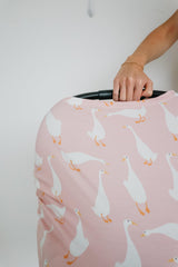Copper Pearl shopping cart cover adds clean, comfy barrier for outings