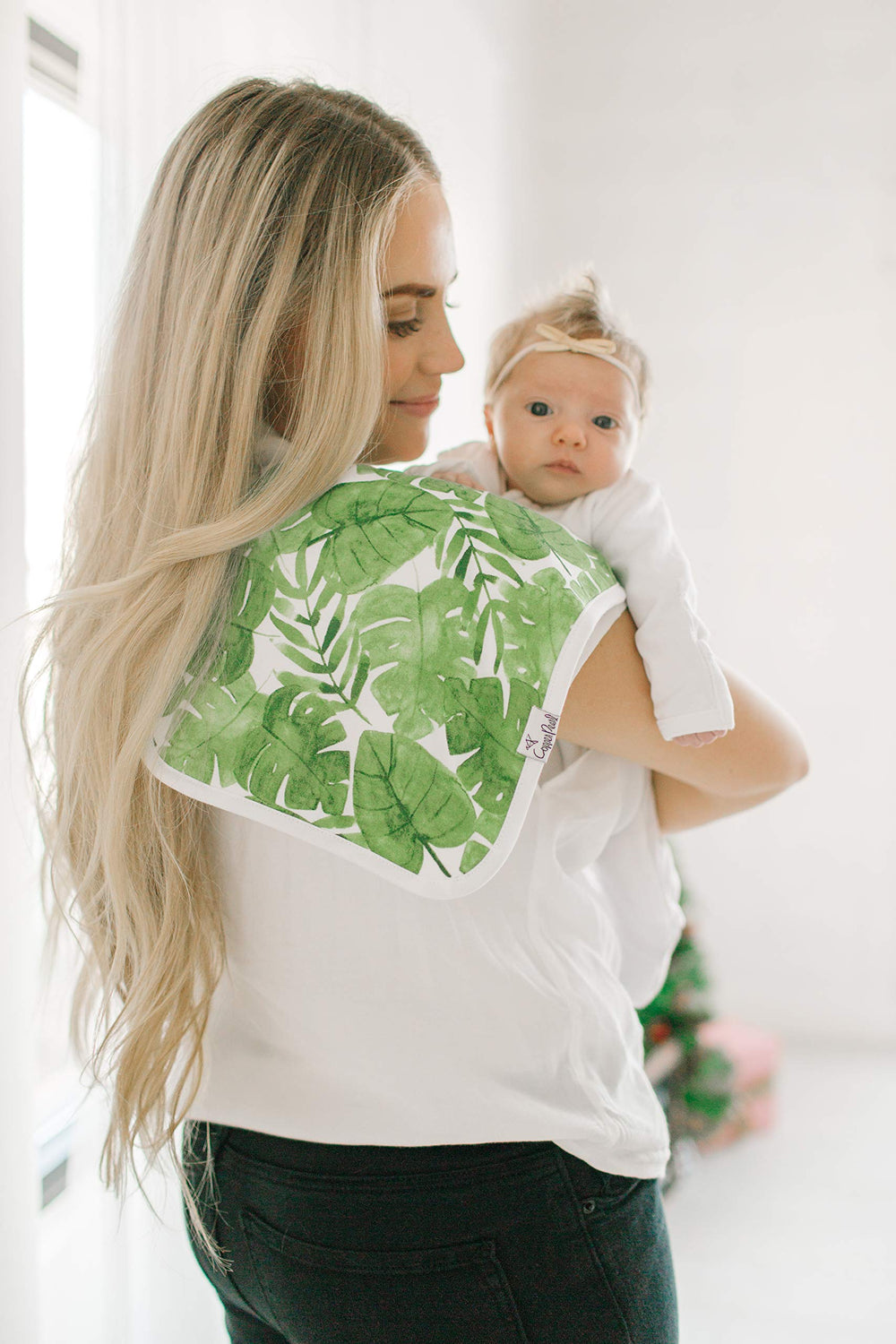 Copper Pearl Noah set burp cloths soft front and back fabrics ideal for cozy burping sessions.
