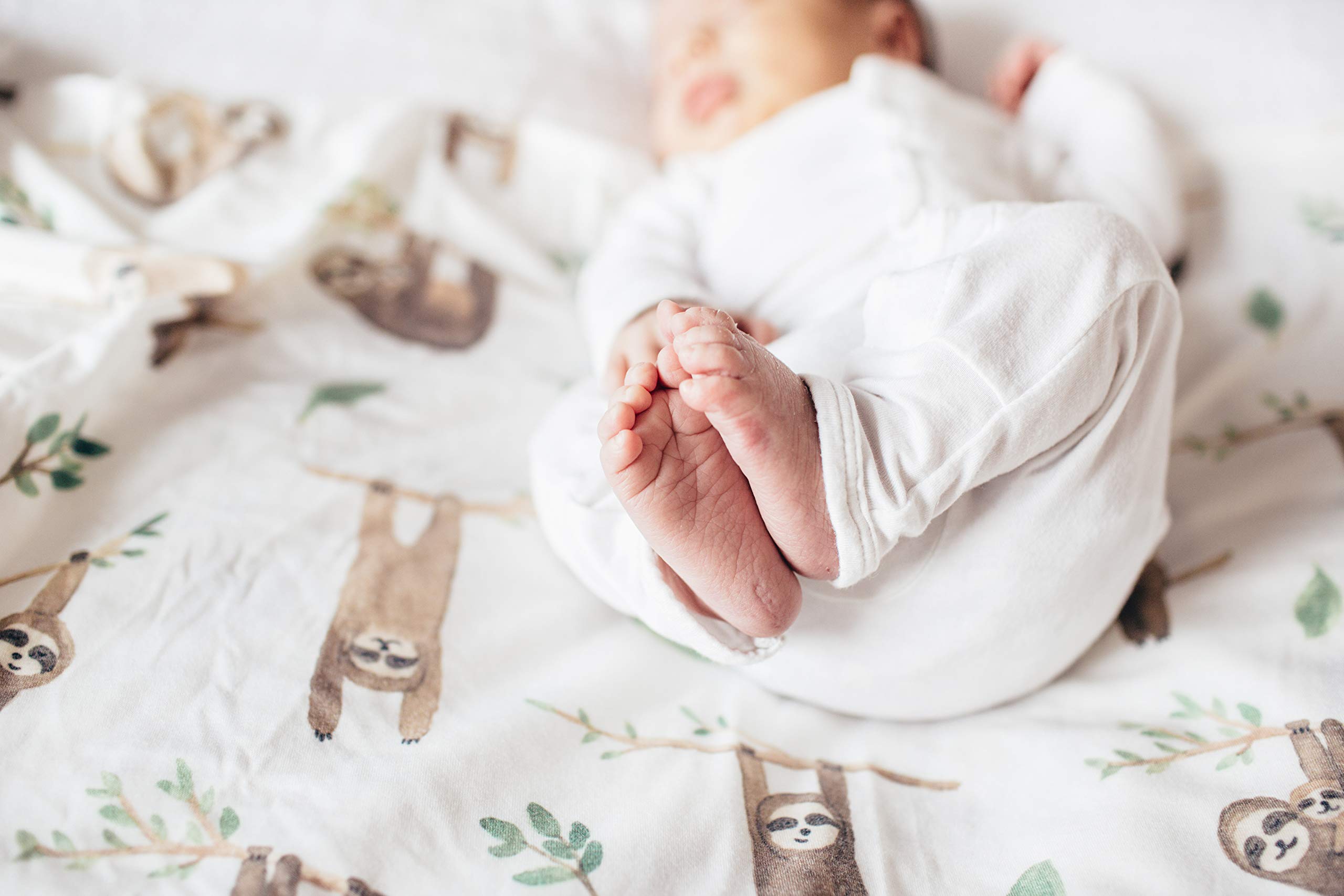 Copper Pearl Noah swaddle blanket 46in x 46in size suitable for growing babies.