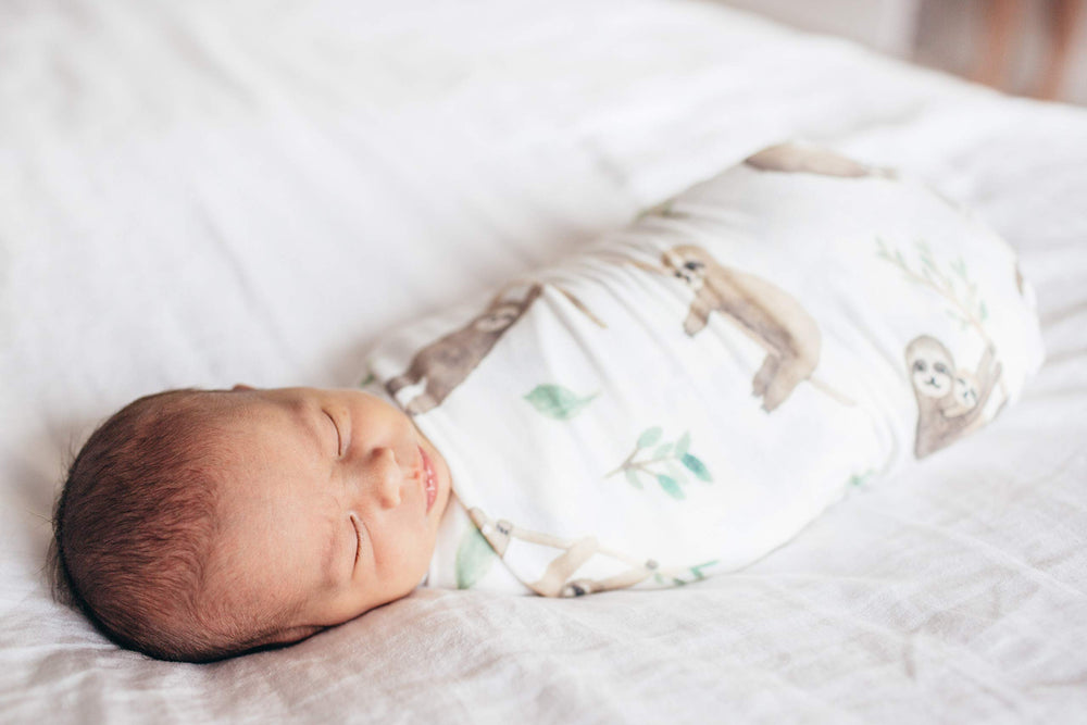 Copper Pearl Noah swaddle blanket lightweight breathable fabric ideal for warm days.