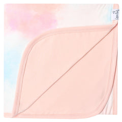 Copper Pearl Nova large premium knit quilt folded demonstrates soft, breathable comfort perfect for swaddling.