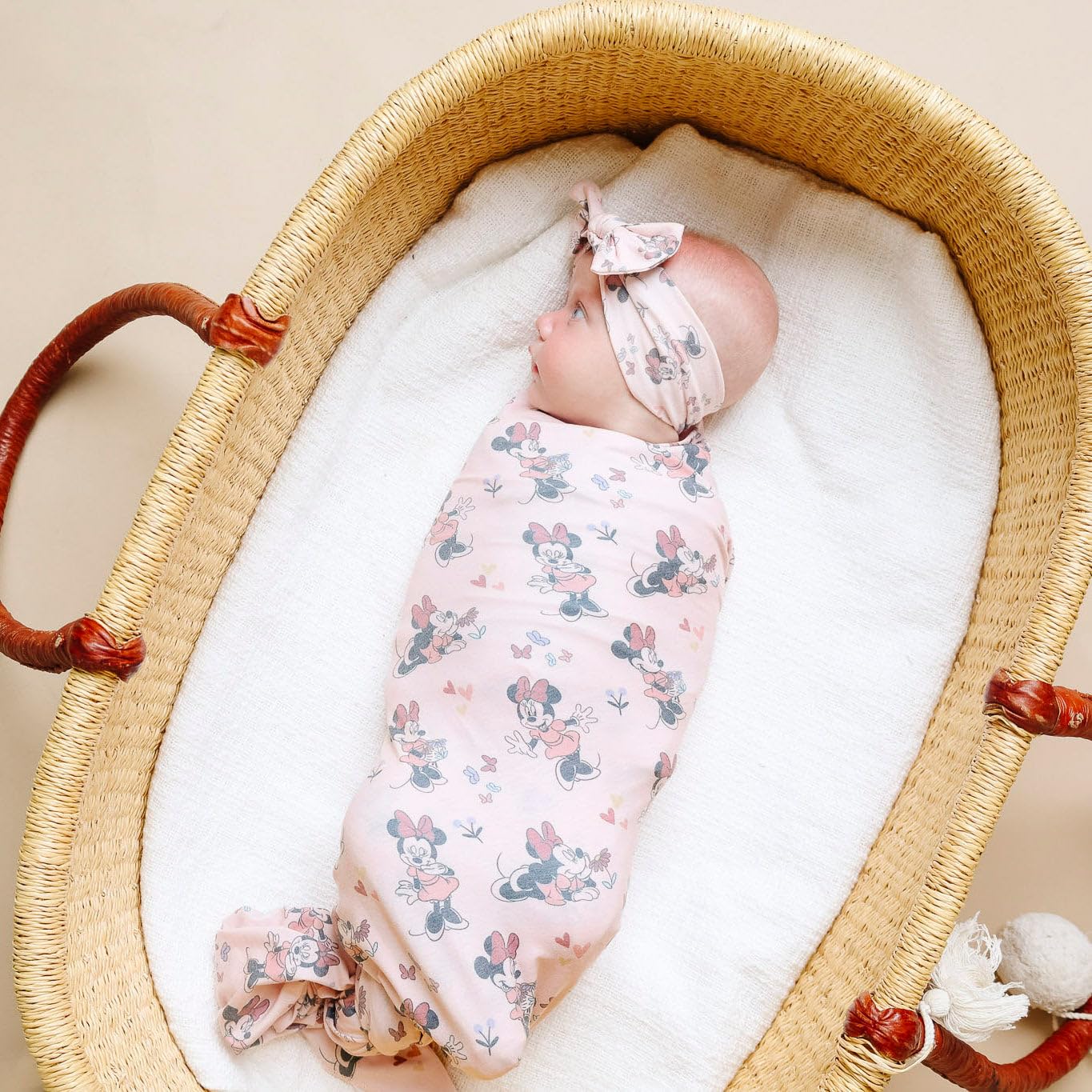Copper Pearl nursery-ready headband adds subtle style to outfits and photo moments.
